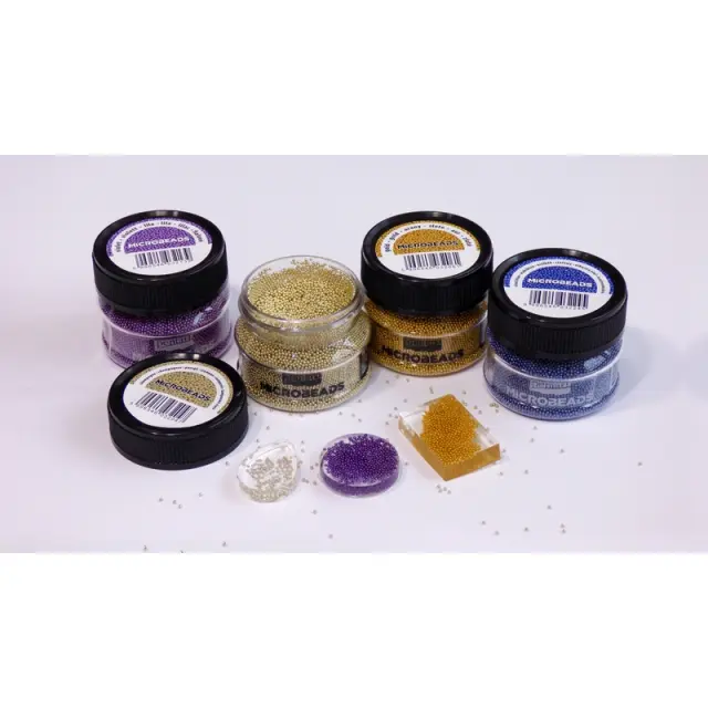 Χάντρες γυάλινες μικρές (Glass microbeads) Pentart 0,8-1mm 40gr, Μαύρο 3