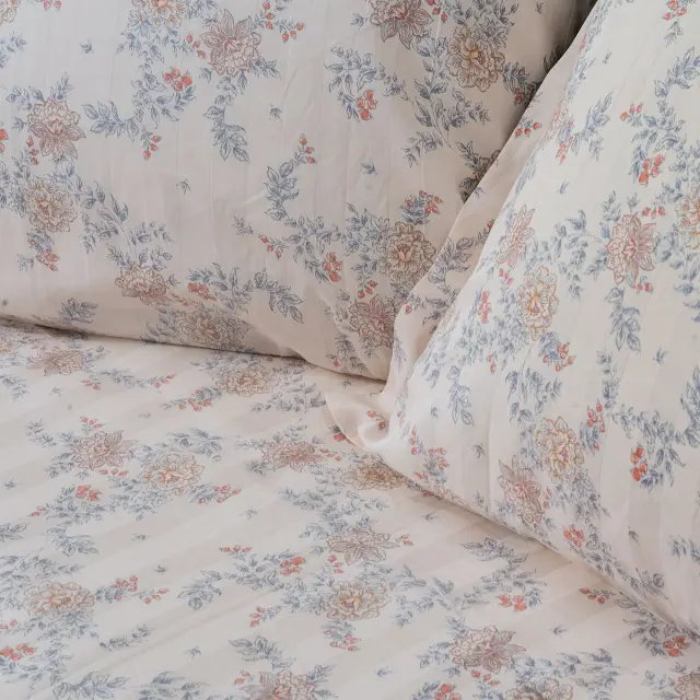 Beauty Home Σετ παπλωματοθήκη υπέρδιπλη Art 12213 Renata 100% Βαμβακοσατέν 300tc 230x250 Μπεζ 2