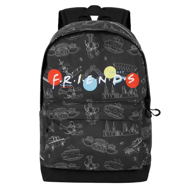 Τσάντα Friends Black FAN HS Backpack 2.0 Friends Lights - 05960 2