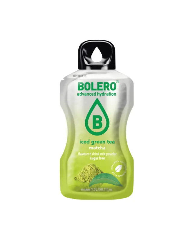 BOLERO Iced Green Tea Matcha – χυμός σε σκόνη για 1,5L (σακουλάκι 9γρ)