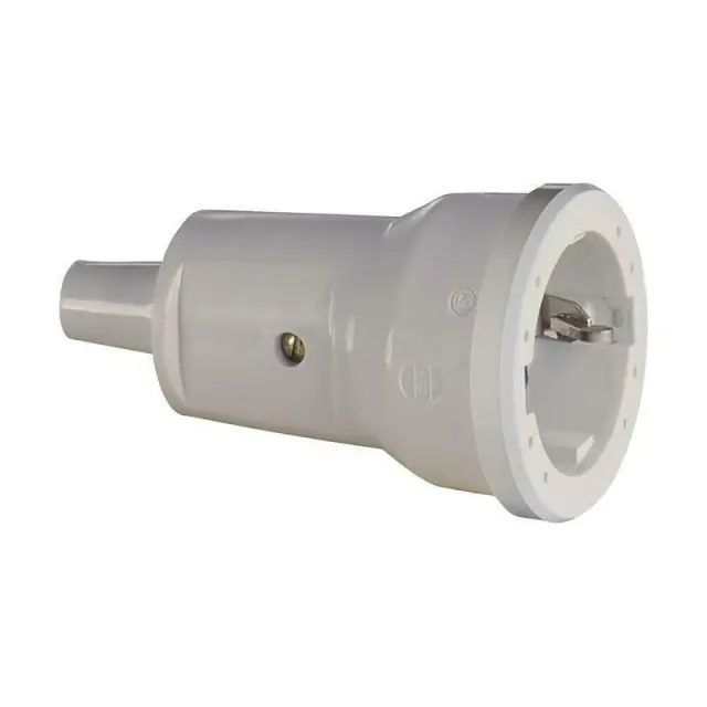 SCHUKO PVC connector Mini, white