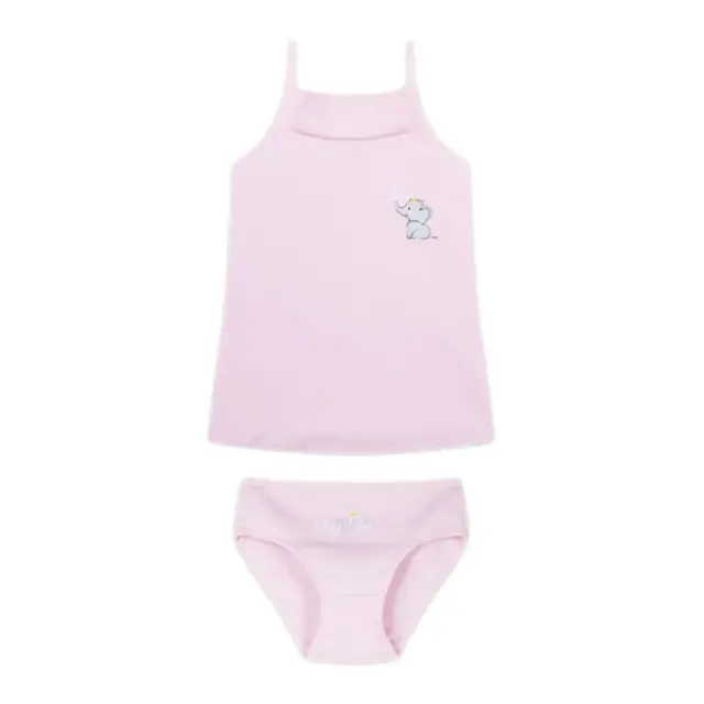 Energiers Παιδικό Set Φανελάκι & Slip Κορίτσι Little Star, Χρώμα Ροζ - 3-4 Y