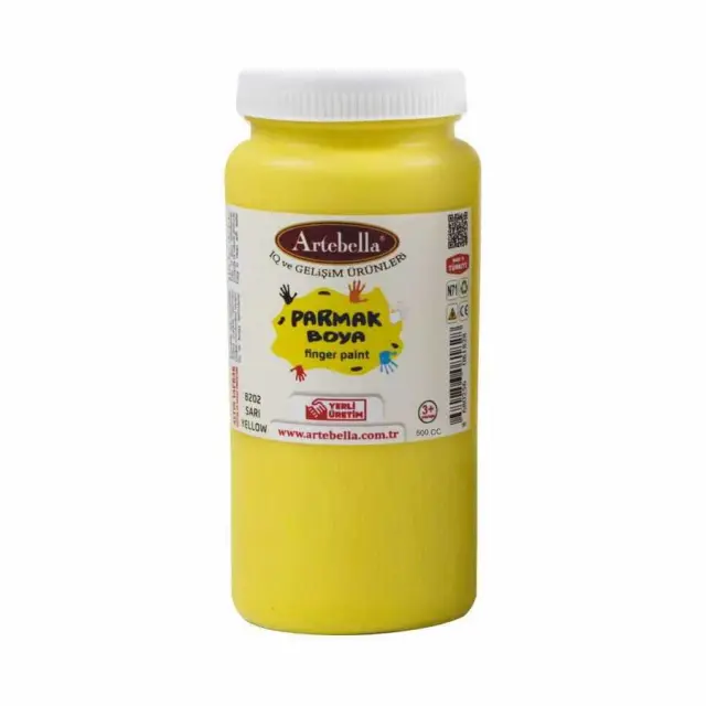 Artebella Δακτυλομπογιά - 8202 Yellow - 500ml