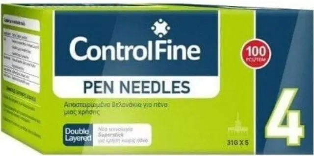 Menarini Controlfine Pen Βελόνες Ινσουλίνης 32G 100τμχ