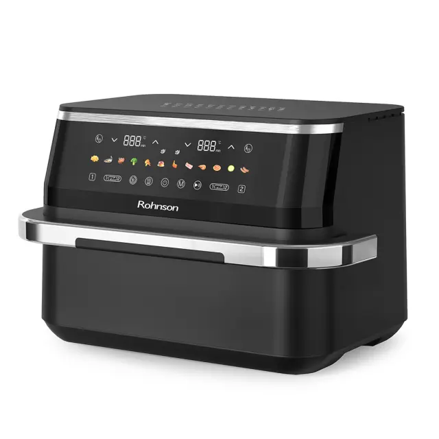 ΦΡΙΤΕΖΑ AIR FRYER MOD R-28019 SINGLE OR DUAL BASKET ROHNSON 2