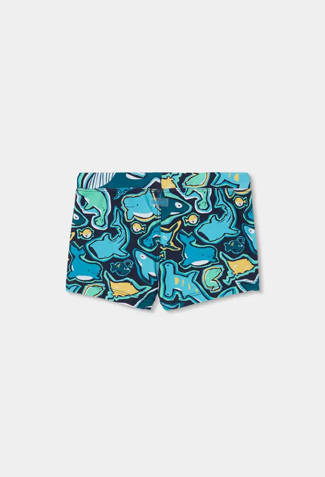 Boboli Swimsuit polyamide με τύπωμα για αγόρι 543181-9868 2