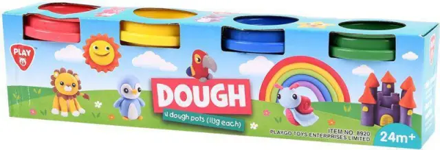 Playgo Πλαστοζυμαράκια Dough Pack 4Τμχ 2