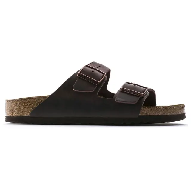 Birkenstock Πέδιλα Unisex δέρμα Oiled Καφέ BIR/ARIZONA SOFT 452761 HABANA