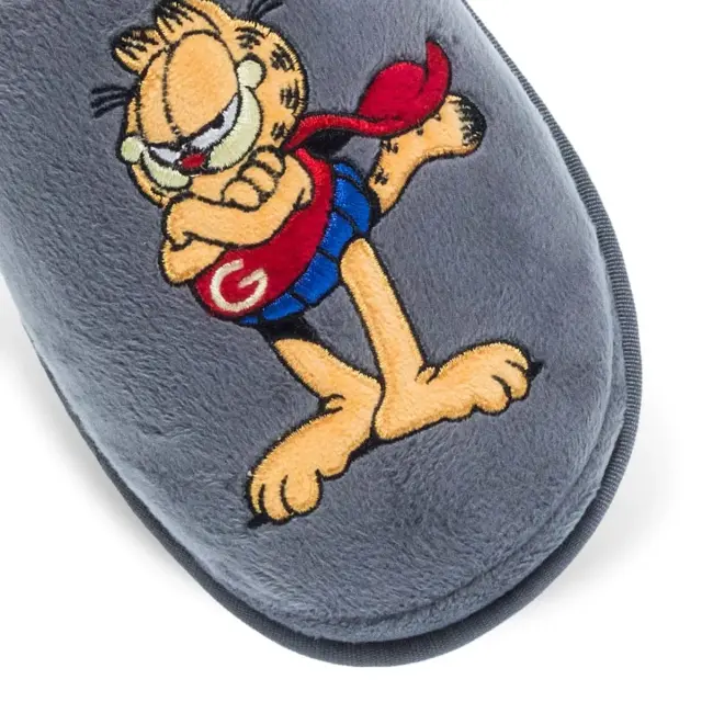 Parex Ανδρικές Παντόφλες Σπιτιού Garfield, Χρώμα Γκρι 2