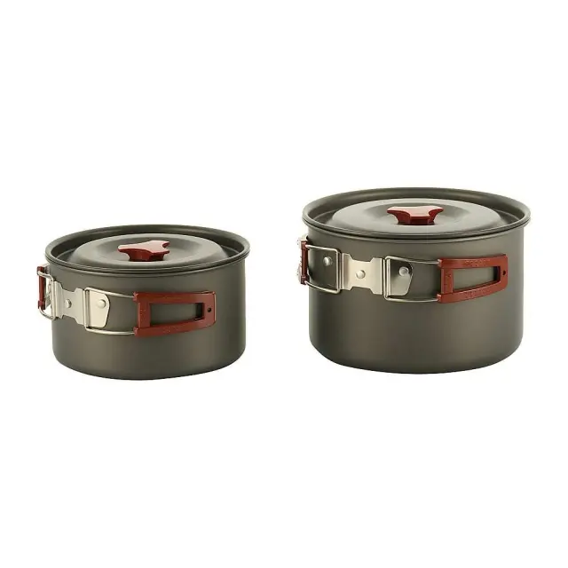 M-Tac Crockery Set For 4-5 People-Σετ Μαγειρικών Σκευών Πεζοπορίας M-Tac για 4-5 άτομα - 17-Cinder Grey-Σκούρο Γκρι 2