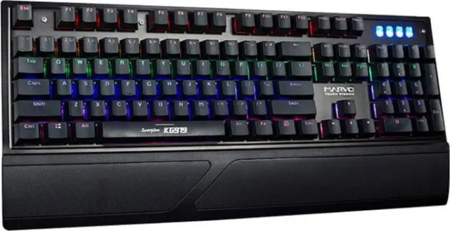 Marvo KG919 Gaming Μηχανικό Πληκτρολόγιο με διακόπτες και Φωτιζόμενα πλήκτρα (Αγγλικό US) 2