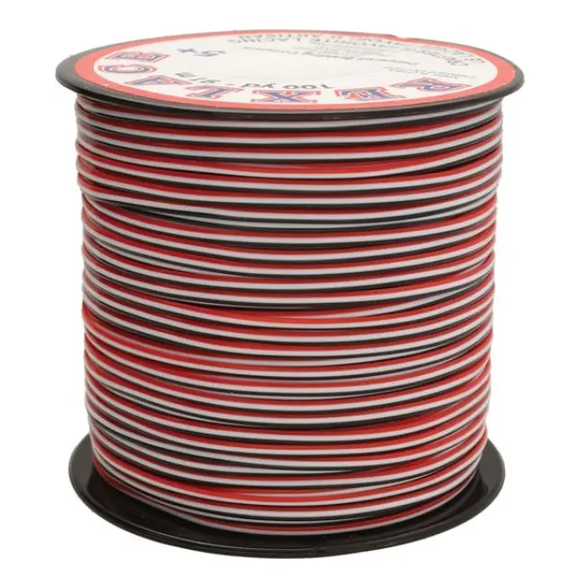 Κορδόνι Νάυλον Pepperell Rexlace Britelace 2.35x0.76mm - Treslace Black Red White - 91m