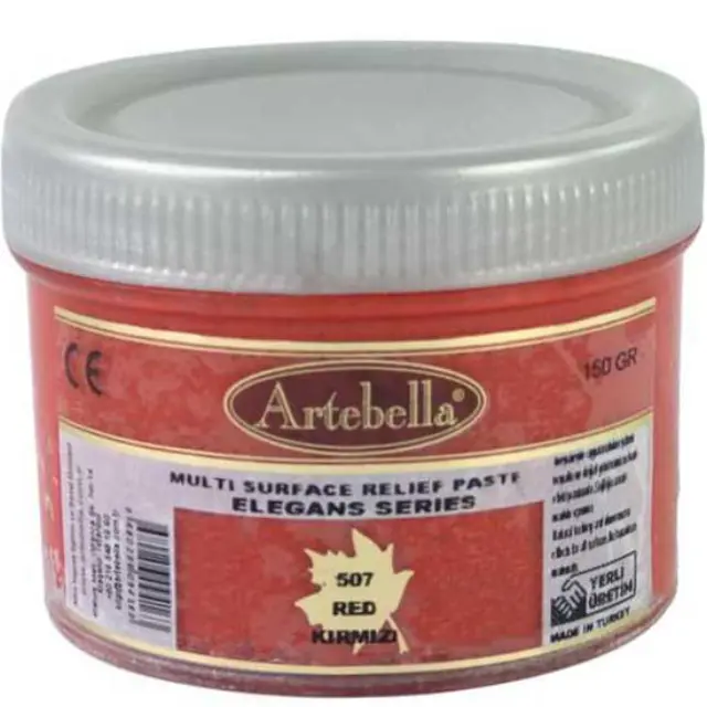 Artebella Πάστα Relief Elegance Series 507 Red - 250gr