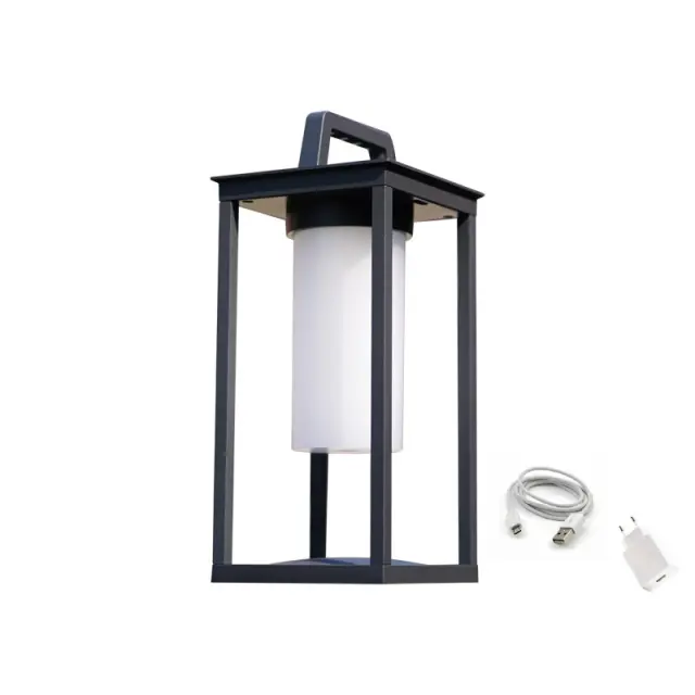 AcaLight Offer LED SMD TABLE BATTERY LUMINAIRE 3W 150LM 180° 3.000K DARK GREY CRI80 IP54