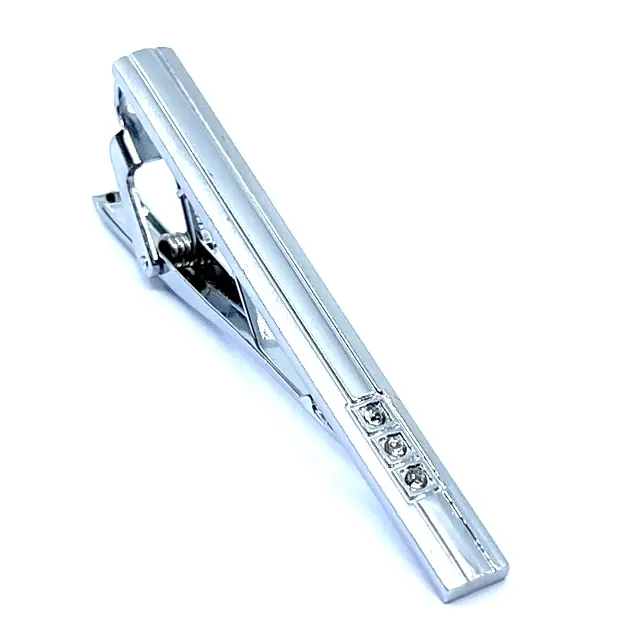 Ασημί Κλιπ Γραβάτας 6 cm – LGTC-T13/8 3