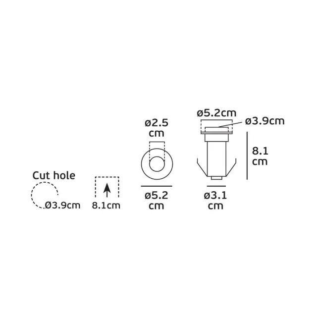 Blak VK/02118/RGB/60 – Φωτιστικό Led δαπέδου χωνευτό RGB 3W 60° IP68 Ατσάλι Ασημί 2