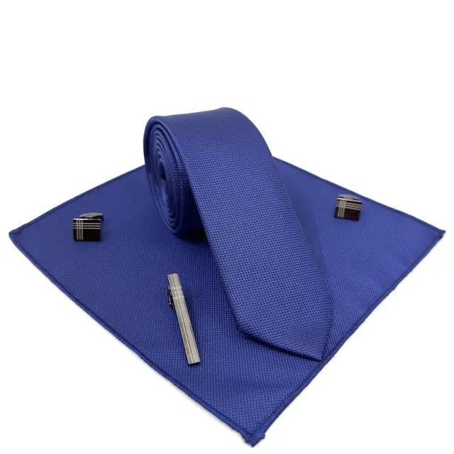 Μαντήλι Oxford Χρώμα Μπλέ Ρουά 25*25cm 3