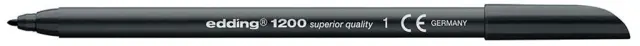Μαρκαδόρος Ινών Permanent Edding 1200/1 Μαύρο 0,5-1 mm (Edding)