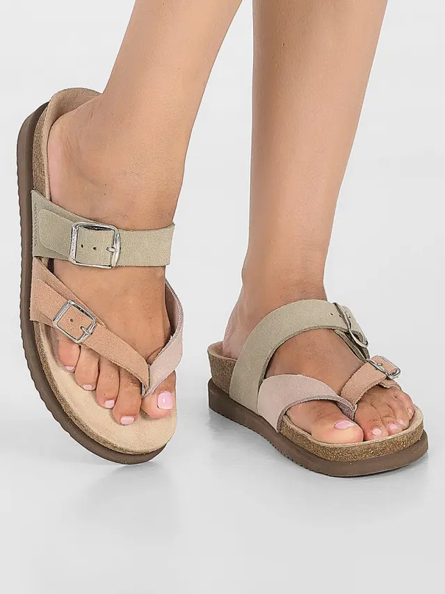 Mephisto Πέδιλα Γυναικείο δέρμα suede Μπεζ MEP/HAPPY L/SAND 2
