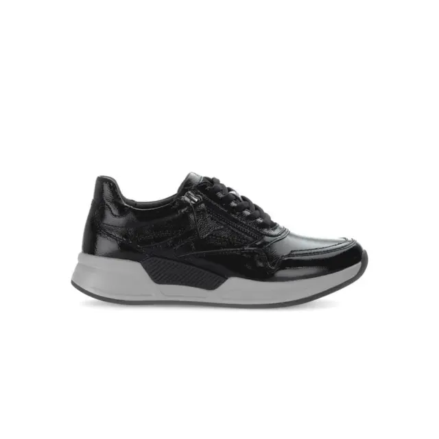 Gabor Sneakers Γυναικείο δέρμα λουστρίνι Μαύρο GAB/96957 004-BLACK - 40