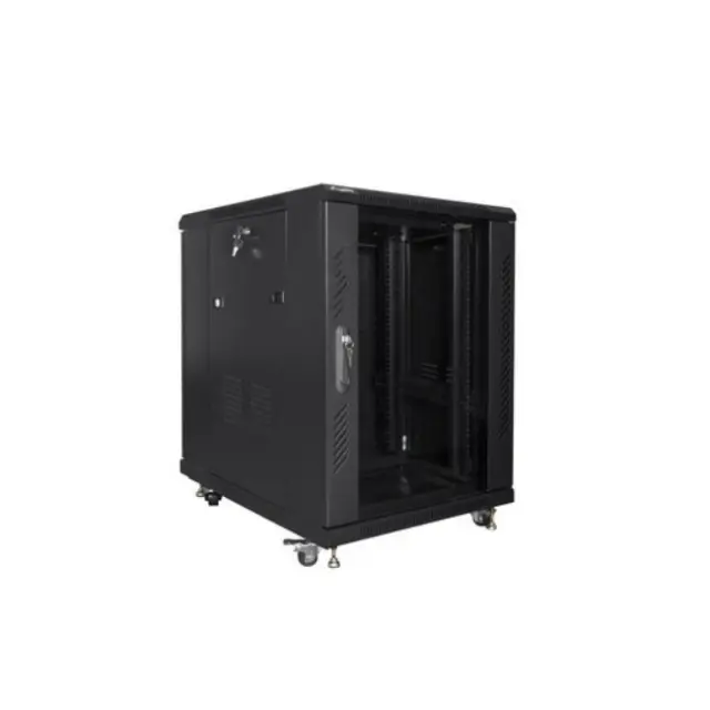 Lanberg Καμπίνα Rack 19" 15U 600x800 Black (FF01-6815-12B)