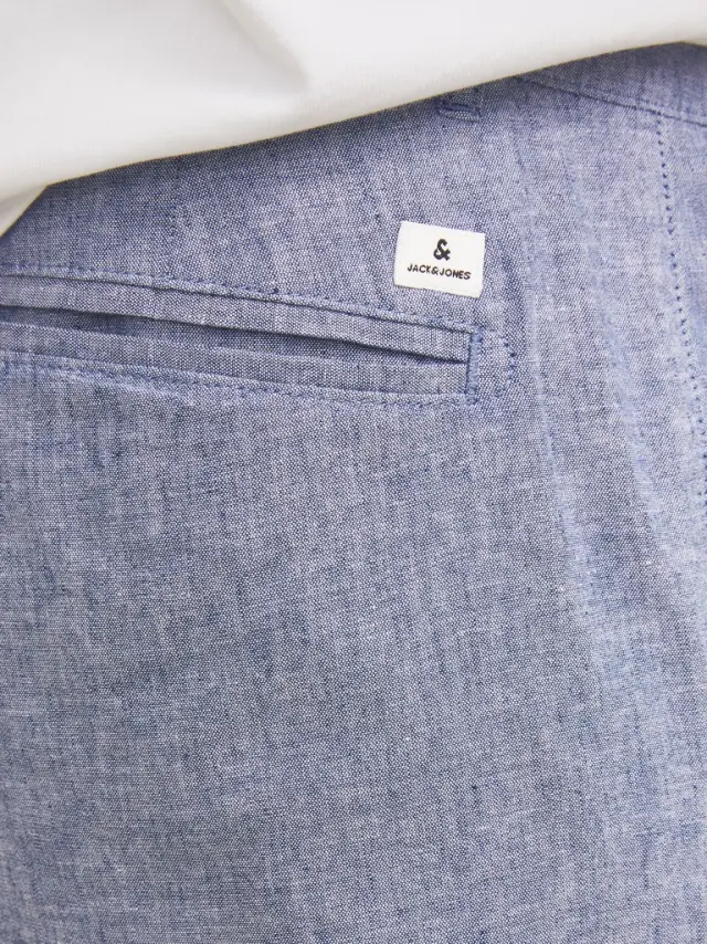 JPSTDAVE JJLINEN SHORTS Faded Denim 3