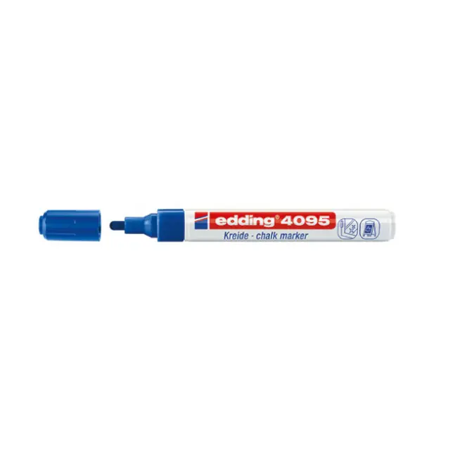 Edding 4095 Μαρκαδόρος Κιμωλίας Μπλε (4-4095003)