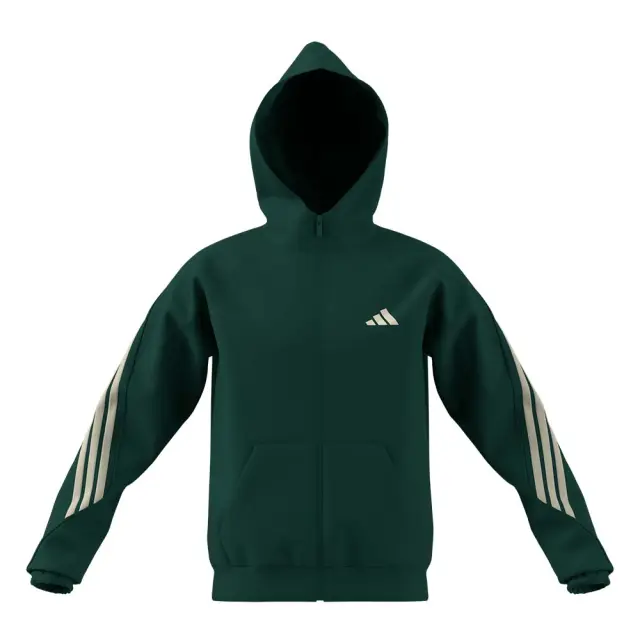 adidas Sportswear Men's Stadium 3Stripes Full-Zip Hoodie Πράσινο KY6991 (adidas Sportswear) - XXLarge 2