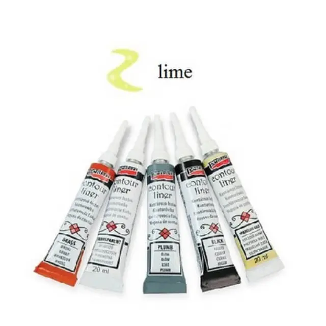 Contour Liner ανάγλυφο περίγραμμα Pentart 20ml - Lime