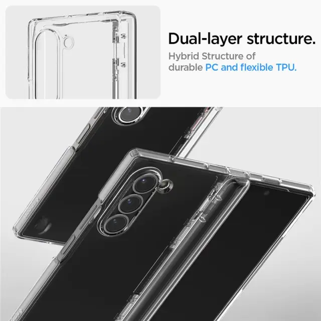 Spigen Ultra Hybrid Pro, crystal clear - Samsung Galaxy Z Fold6 2