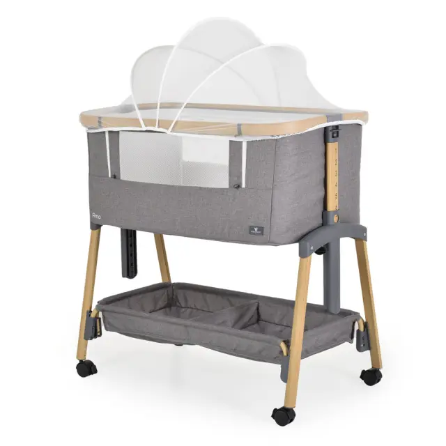Cangaroo Amo Βρεφικό Λίκνο Συγκοίμησης Light Grey