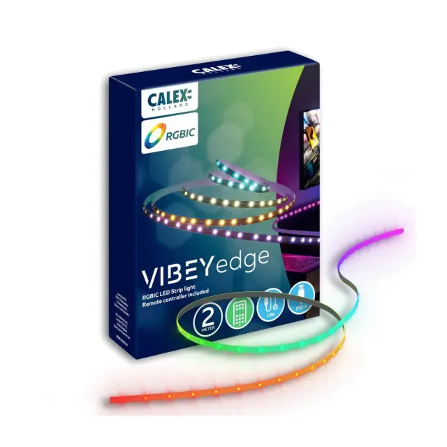 Calex® Vibey Smart LED Strip RGBIC 12W 5m