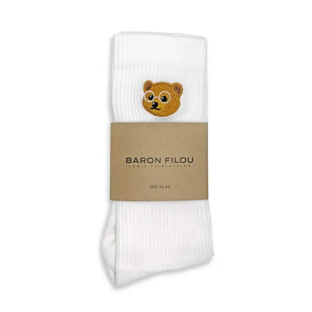 Baron Filou Ανδρικές Κάλτσες Essential, Χρώμα Λευκό - 42-44