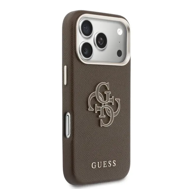 Guess PU Grained 4G Resin Metal Logo Case for iPhone Air Pink 2