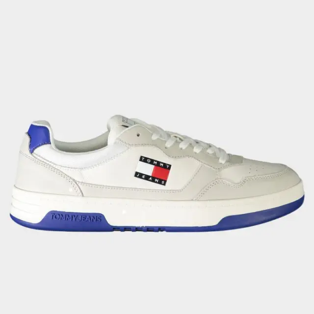 Tommy Hilfiger - Ανδρικά Sneakers Cupsole Leather Ess EM0EM01443-P06 Λευκό - 44