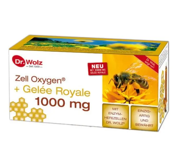 POWER HEALTH Zell Oxygen + Royal Jelly 1000mg Συμπλήρωμα Διατροφής με Βασιλικό Πολτό 14 φιαλίδια των 20ml