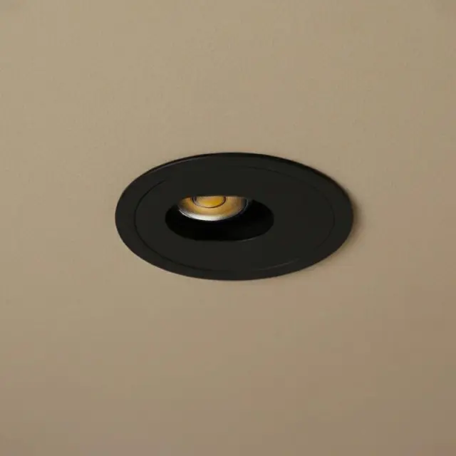 Χωνευτό LED Spot 7W 2700K 840lm Ασύμμετρης Δέσμης kelvo ASYMMETRICAL Μαύρο