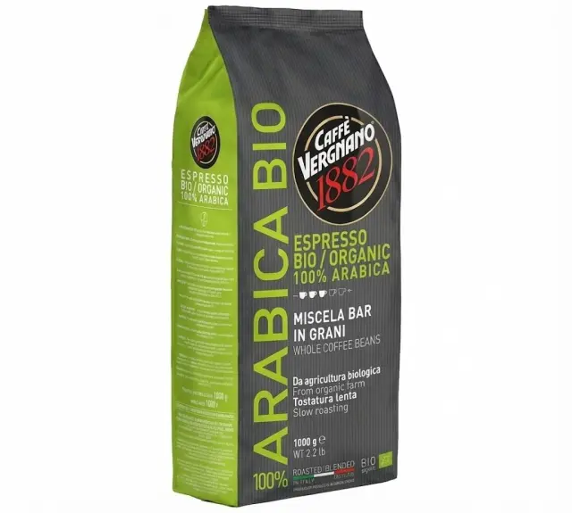 Vergnano 1882 Arabica Bio 1kg Σε Κόκκους
