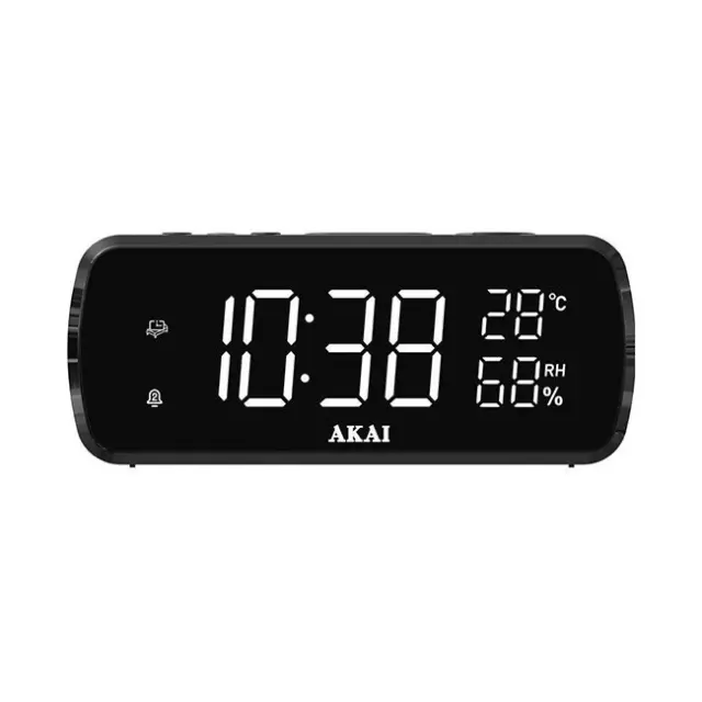 AKAI Οικιακό Ρολόι ACR-1080 Black (ACR-1080)