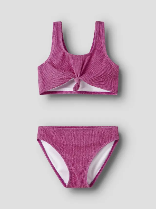 Name It Μαγιό κοριτσίστικο πλεκτό Ροζ NKFZEDUA BIKINI - 13253267 3