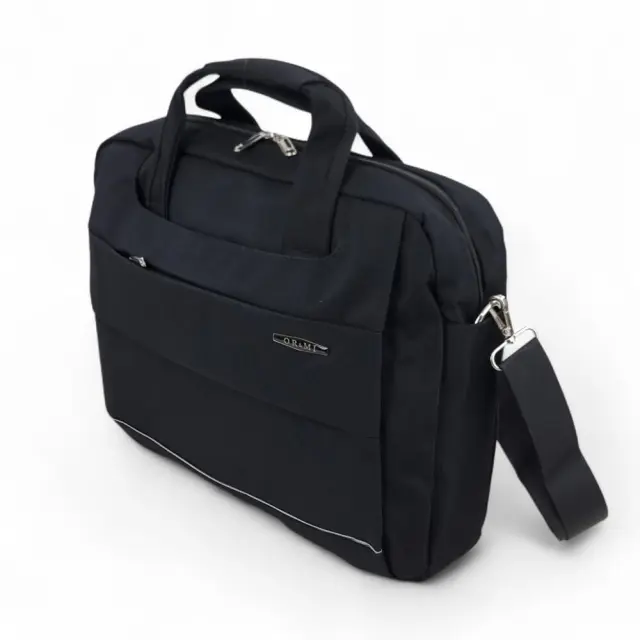 Τσάντα Μεταφοράς Laptop 15,6" ORMI 8191 30x6x38cm – Ιμάντας Ώμου & Υποδοχή Trolley - Μαύρο 2