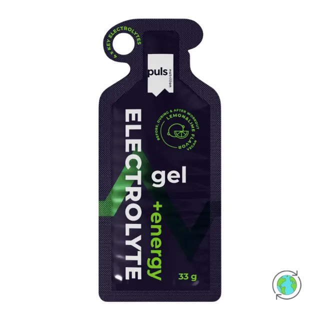 Gel Ενέργειας με Ηλεκτρολύτες Λεμόνι & Lime - Puls Nutrition - 33g 6430056595429