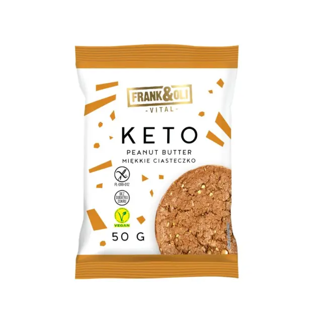 Keto Soft Cookie Φυστικοβούτυρο – Frank & Oli – 50g 5900316552246