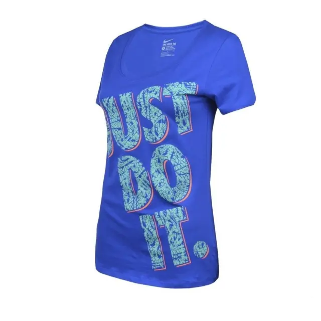 NIKE WOMENS T-SHIRT (644543-480) - Μπλέ - XS