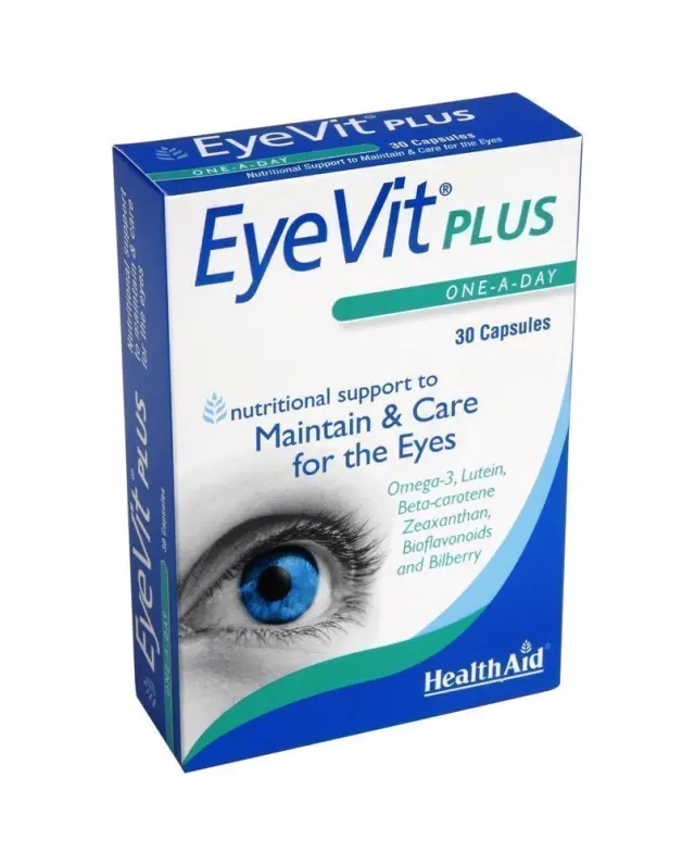 HEALTH AID EyeVit PLUS, Διατήρηση και ενίσχυση της όρασης, 30 caps
