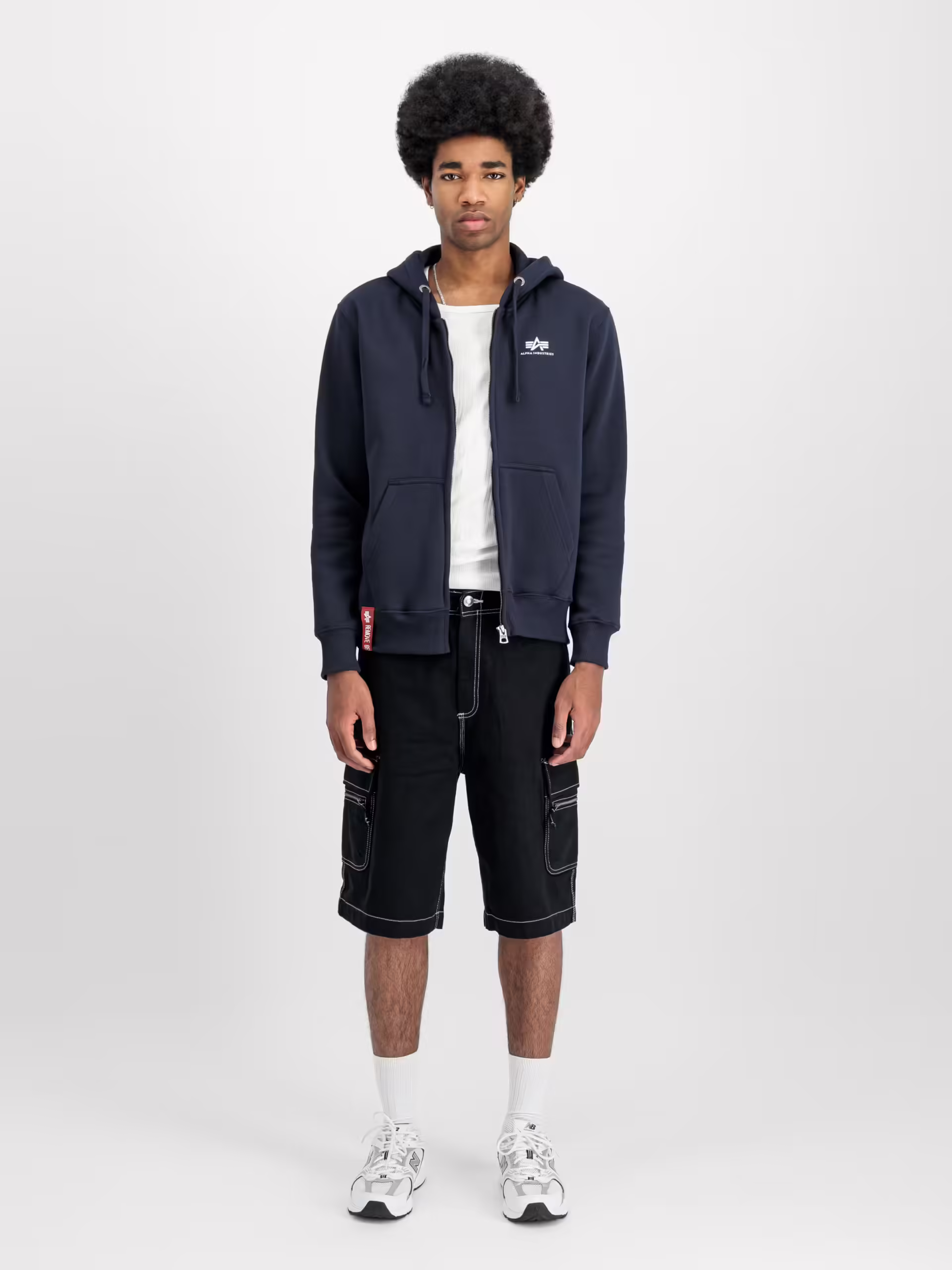 Ζακέτα BASIC ZIP HOODY Rep. Blue | Alpha Industries - XL 3