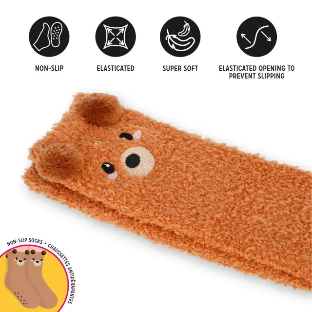 Legami Καλτσοπαντόφλες / Non-slip Socks Kids Size: It's a Match! (9 σχέδια) Bear, 26-34 3