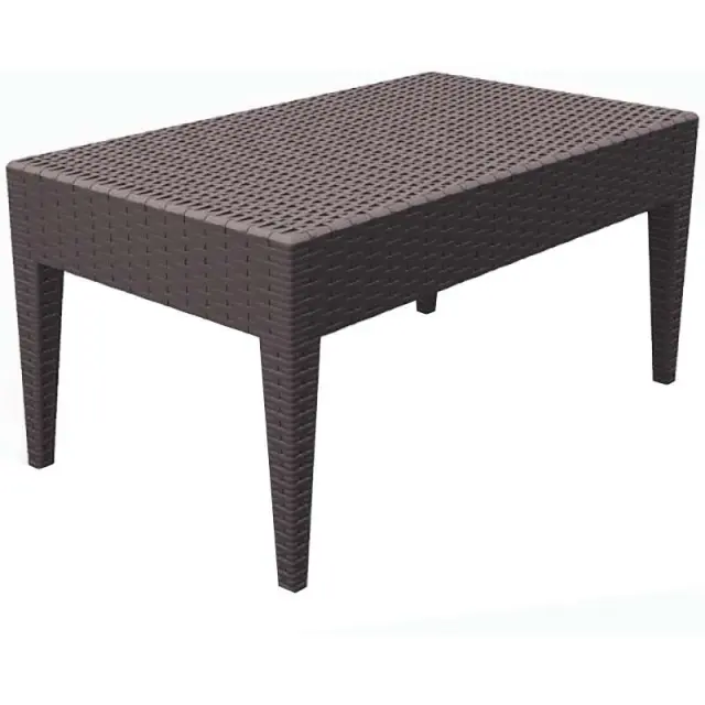 Τραπέζι MIAMI Καφέ PP 92x53x45cm