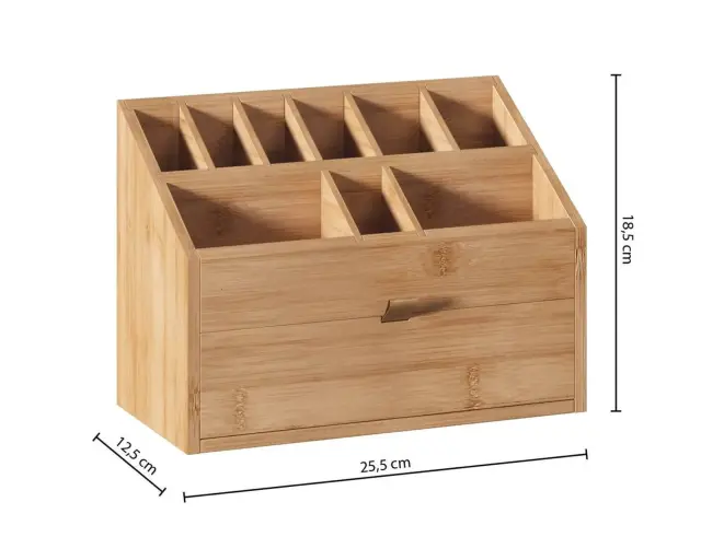 Κουτί Οργάνωσης Make up 5five από Ξύλο Bamboo, 25.5x12.5x18.5cm - Απόχρωση Ξύλου 4420909990 3