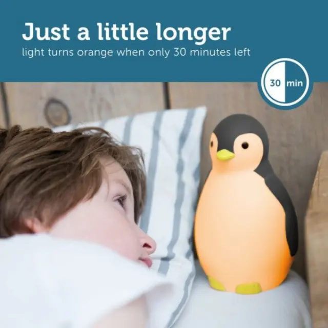 Zazu Kids Pam Πιγκουίνος Επαναφορτιζόμενος Εκπαιδευτής Ύπνου με Φως ZA-PAM-01 3